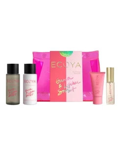 New 🔥 ECOYA Guava & Lychee Sorbet On Holiday Travel Gift Set 😀