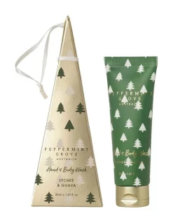 Wholesale 🌟 Peppermint Grove Australia Lychee & Guava Hand & Body Wash Decoration 30ml 🎁