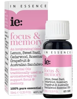 Cheap 🔔 In Essence Focus & Memory Pure Essential Oil Blend 10ml 🎉