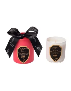 New 💯 Sohum Pink Champagne ❄ Christmas Candle 🎁
