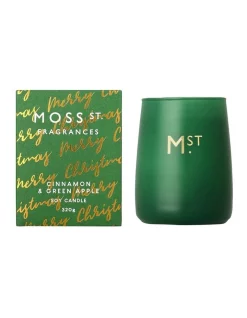Promo 🧨 Moss St. Fragrances Cinnamon & Green Apple Large Soy Candle 320g 😍