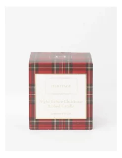 Coupon 👏 Heritage Night Before ❄ Christmas Small Ribbed Candle Spiced Gingerbread 😀 -candle shop unnamed file 416