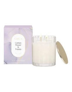 Promo 🎉 CIRCA Cotton Flower & Freesia Scented Soy Candle 350g 🥰