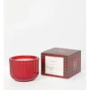 New 😍 Heritage Night Before 🎁 Christmas Large Ribbed Candle Raspberry Brulee 🤩