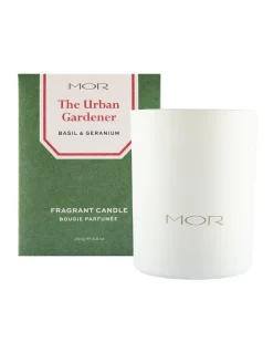 Deals 𧨠MOR The Urban Gardener: Basil & Geranium Fragrant Candle π