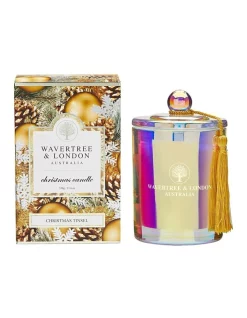 Cheapest 🥰 Wavertree & London 🎄 Christmas Tinsel Candle 🛒
