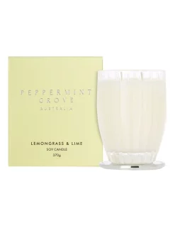 Best reviews of 👏 Peppermint Grove Australia Lemongrass & Lime Large Soy Candle 370g 👏
