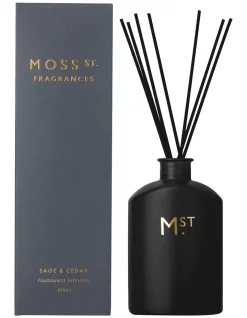 Hot Sale 💯 Moss St. Fragrances Sage & Cedar Large Fragrance Diffuser 275ml 👍