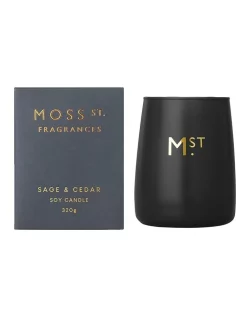 Cheap ✨ Moss St. Fragrances Sage & Cedar Large Soy Candle 320g ⌛