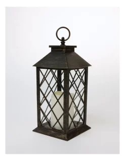 Discount 🤩 Heritage LED Candle Lantern 11x11x22cm In Antique ✨ -candle shop unnamed file 757