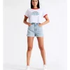 Best Pirce 🛒 Miss Shop Stranger Things Retro Cropped Tee In White 💯 -candle shop unnamed file 774