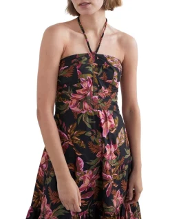 Wholesale 😍 French Connection Tropical Halter Neck 👗 Dress In Black ❤️ -candle shop unnamed file 784