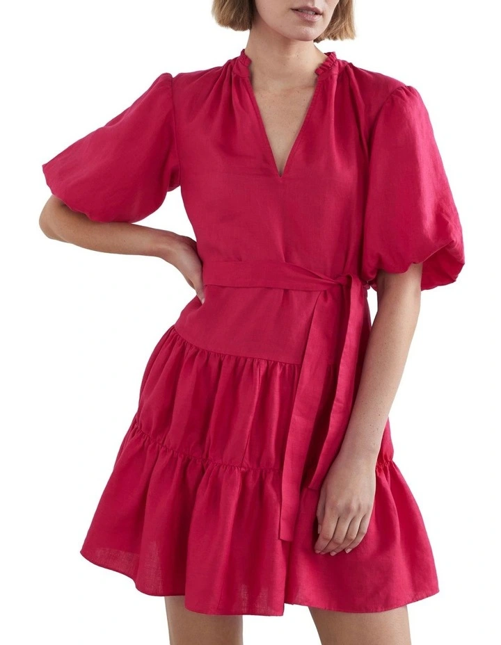 Cheapest π French Connection Frill Linen Tiered π Dress In Fuschia π₯ 3 Cheapest π French Connection Frill Linen Tiered π Dress In Fuschia π₯