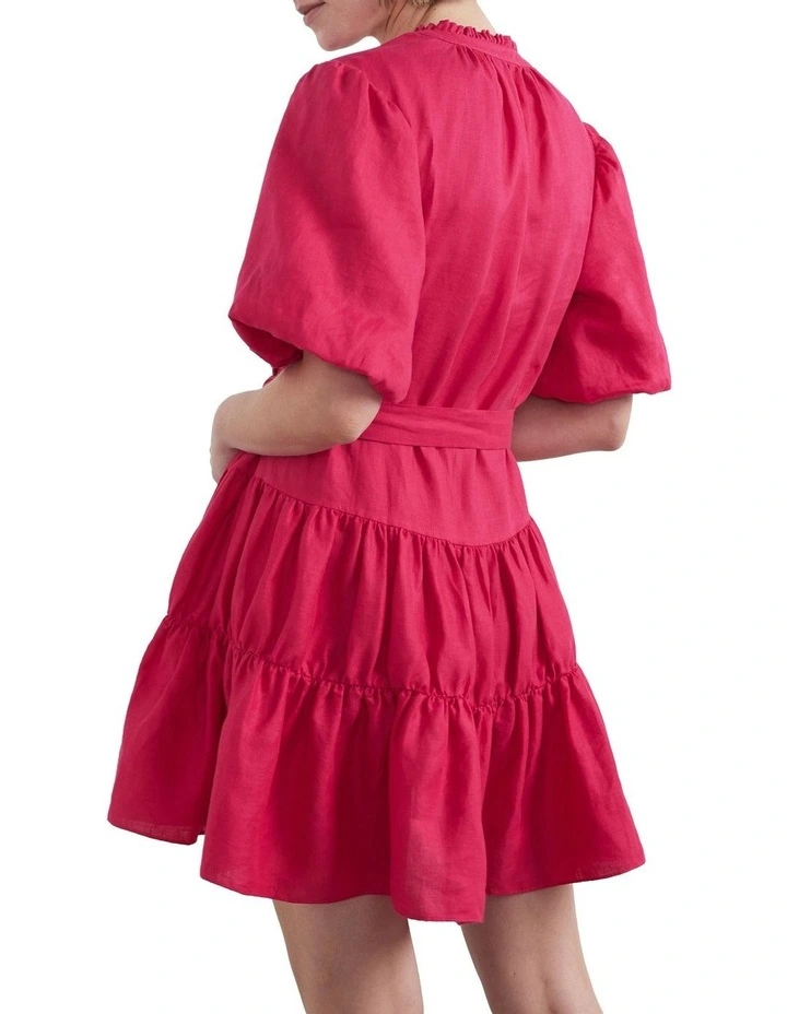 Cheapest π French Connection Frill Linen Tiered π Dress In Fuschia π₯ 4 Cheapest π French Connection Frill Linen Tiered π Dress In Fuschia π₯ - Image 2