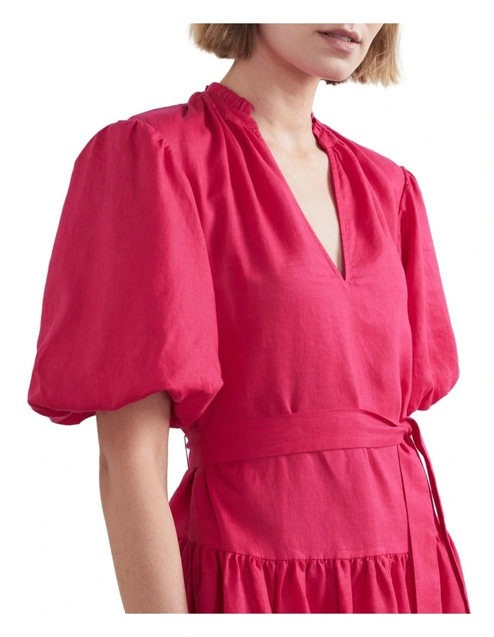Cheapest π French Connection Frill Linen Tiered π Dress In Fuschia π₯ 6 Cheapest π French Connection Frill Linen Tiered π Dress In Fuschia π₯ - Image 4
