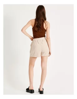 Outlet 🛒 Miss Shop Organic Cotton Blend Terry Short In Beige 👏 -candle shop unnamed file 832