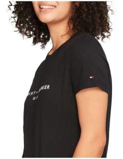 Cheap 🔥 Tommy Hilfiger Heritage Crew Neck Tee In Black ⭐ -candle shop unnamed file 835