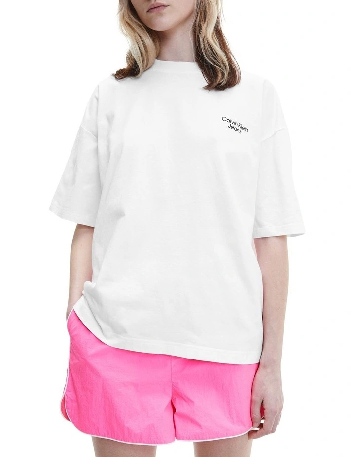 Brand new β Calvin Klein π Jeans Oversized Tee In White π 3 Brand new β Calvin Klein π Jeans Oversized Tee In White π