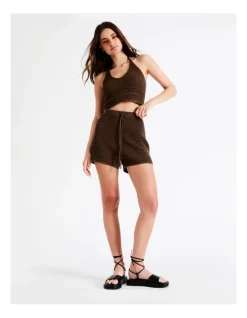 Top 10 β Miss Shop Organic Cotton Crochet Short In Brown π