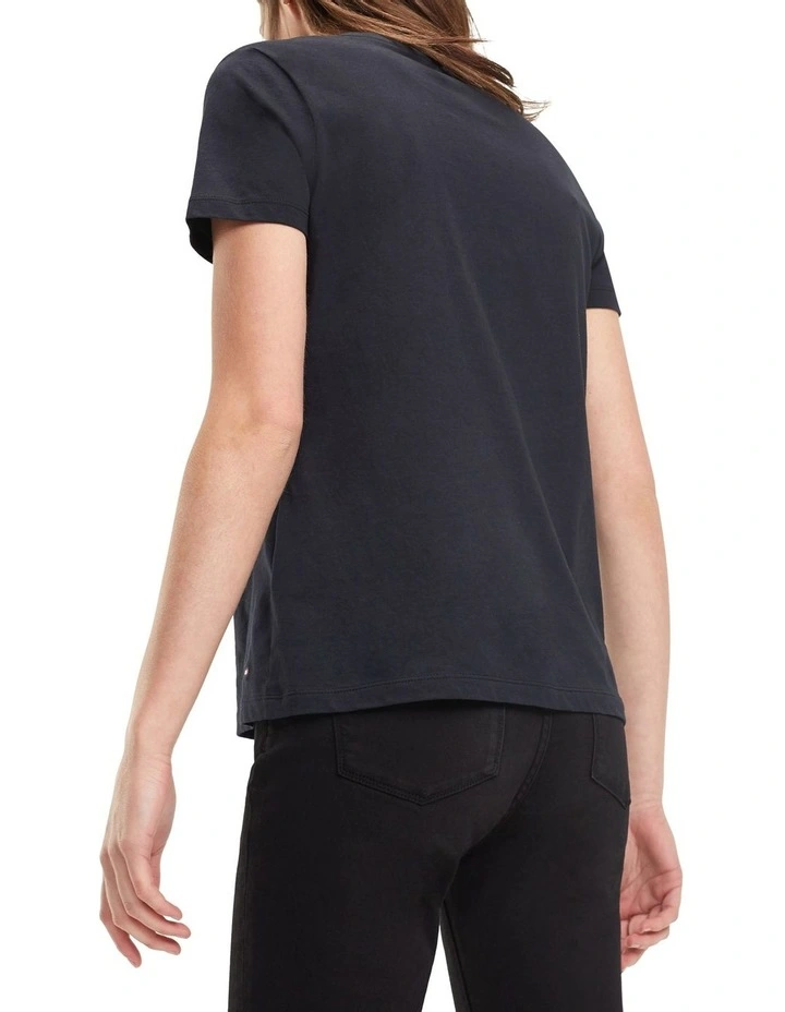 Cheapest π Tommy Hilfiger Heritage Crew Neck Graphic Tee In Black π― 4 Cheapest π Tommy Hilfiger Heritage Crew Neck Graphic Tee In Black π― - Image 2