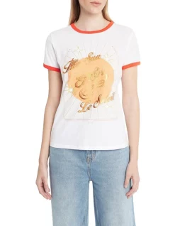 Best Pirce 𧨠Sass & Bide Le Soleil Fitted Tee In White π