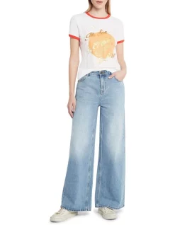 Best Pirce 🧨 Sass & Bide Le Soleil Fitted Tee In White 😍 -candle shop unnamed file 918